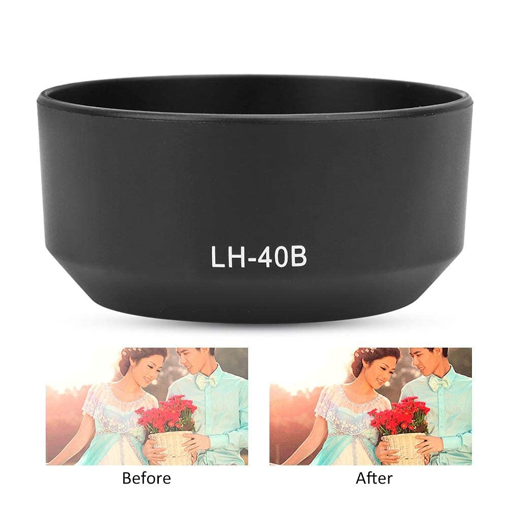 Bayonet Lens Hood For Olympus M.ZUIKO DIGITAL 45mm F/1.8 Lens, Replaces OLYMPUS LH 40B, Black - View #2