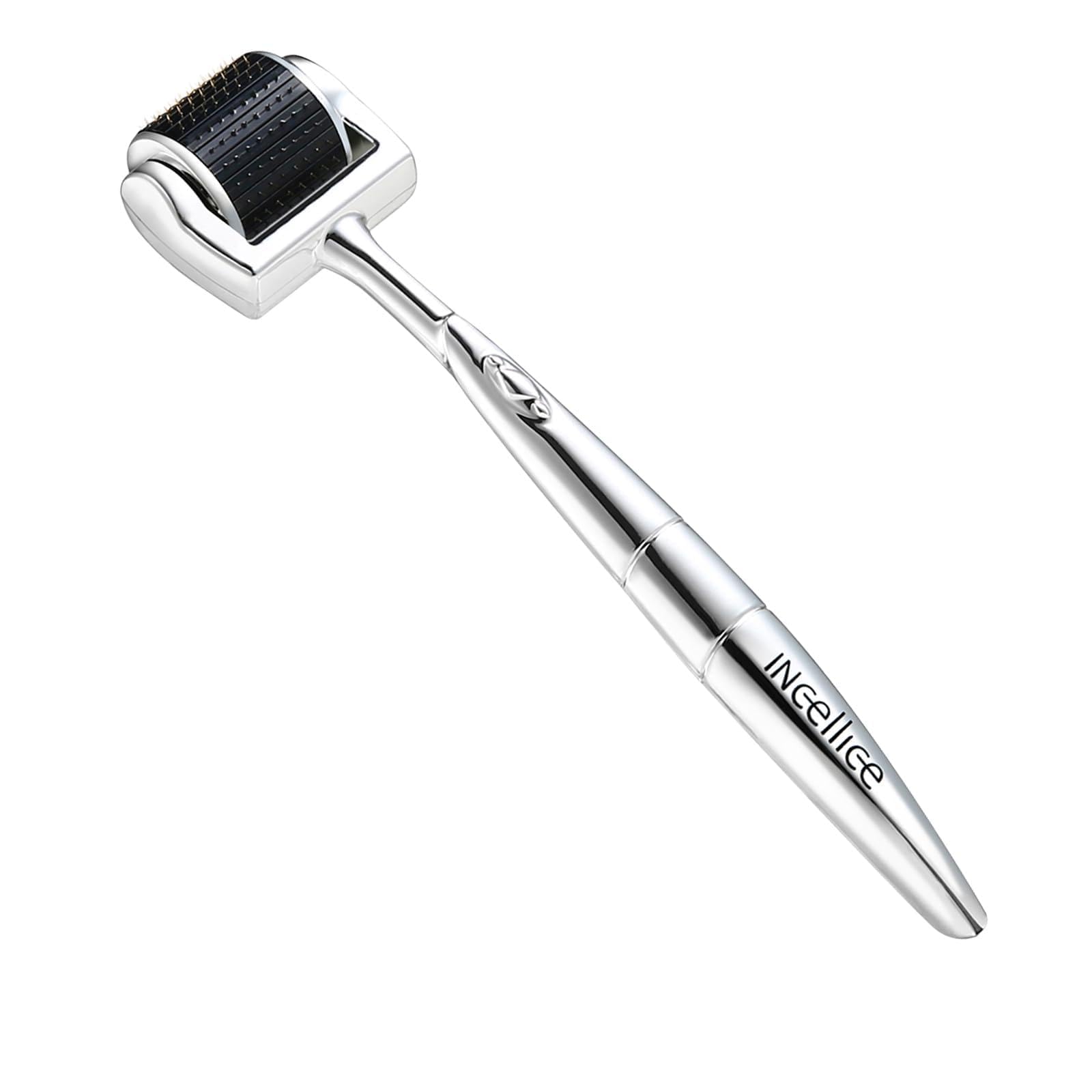 Derma Roller 2mm, Derma-Roller for Hair Beard Growth, 192 Real Individual Needles, Professional Microneedling Roller for Face Body Scalp, Titanium Micro Needling Roller for Men and Women Home Use