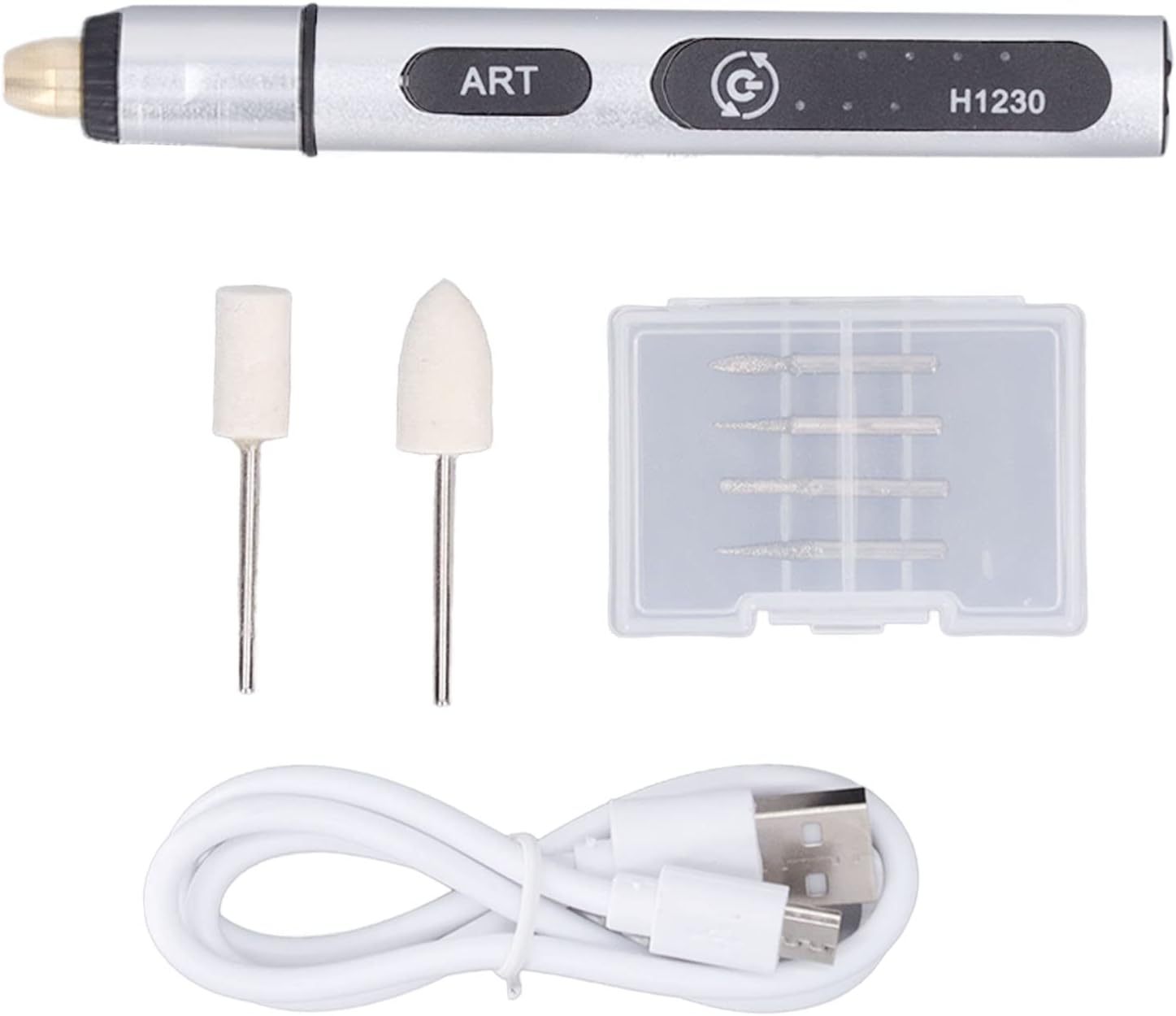 Electric Grinding Pen 5 Speed Cordless Rotary Engraving Tool Kit With LED Work Light 3.7V 10W - View #10