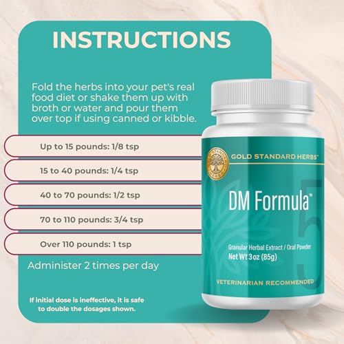 Image of DM Formula Degenerative Myelopathy Relief for Dogs by Gold Standard Herbs, All Natural Granular Herbal Extract, 85 gram Powder
