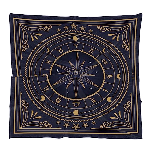 QsirBC Twelve Constellations Square Silk Scarf, Summer Head Scarf, Hair Scarf for Women Soft Smoothness for Travel Yoga Handkerchief Shawl Sunscreen Gift 23.6× 23.6 Inches