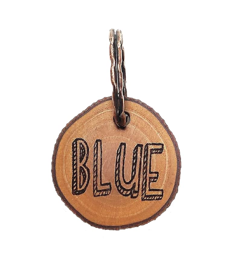 Placa para perro o gato de madera personalizada identificación