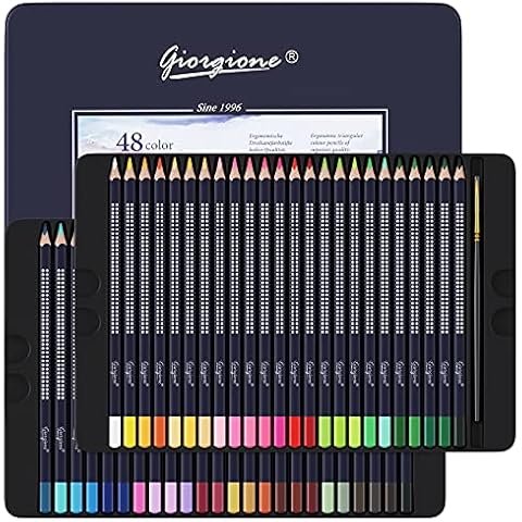 Lápices de acuarela profesionales de Funifty de 48 colores Cover