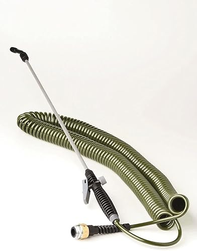 Miniatura 4 de Water Right Mini manguera de bobina de 50 pies x 14 pulgadas con varita - verde bosque