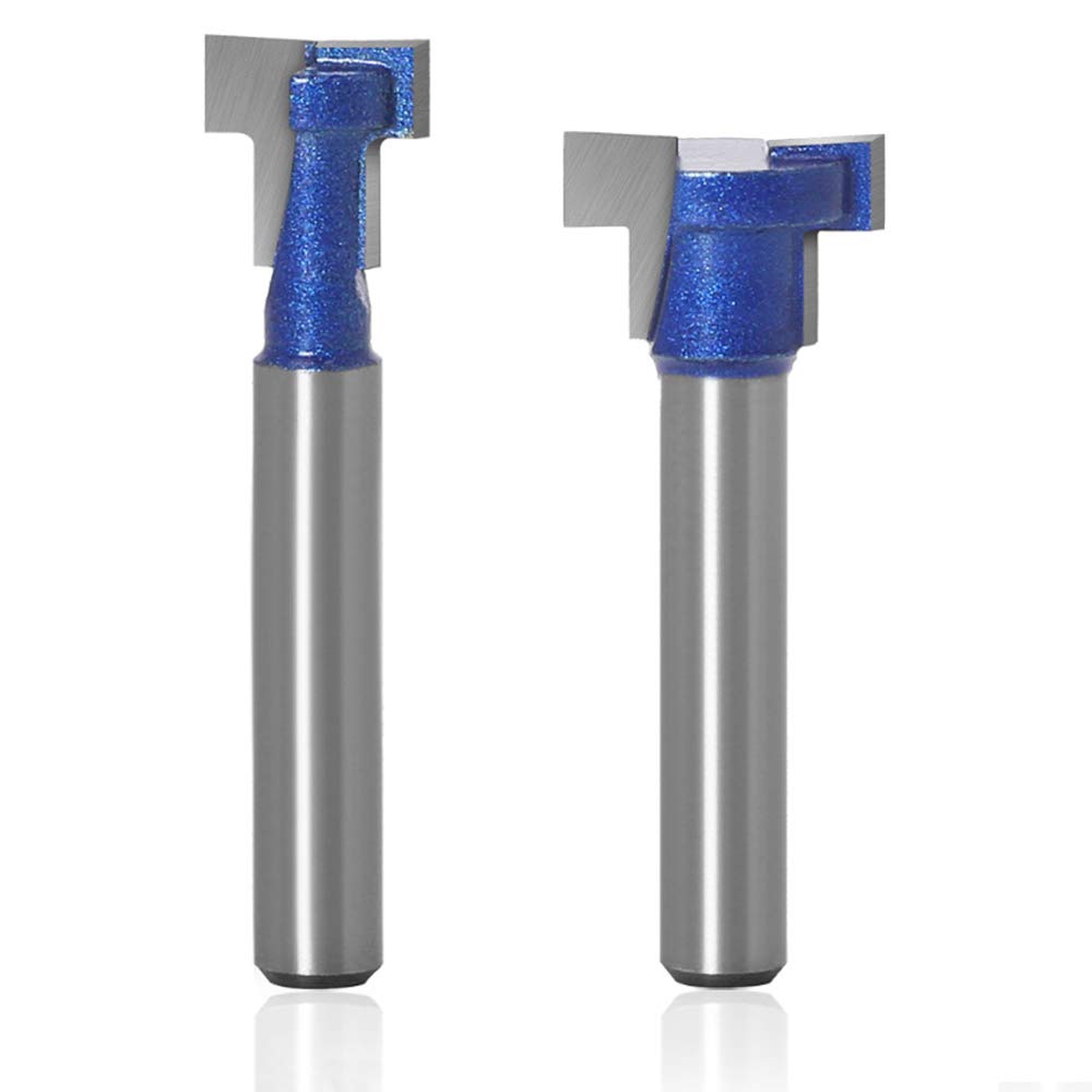 Buy Wolfride T Slot Router Bit 1/4 Inch Shank T Track Bit Keyhole Router Bit for 1/4" and 3/8