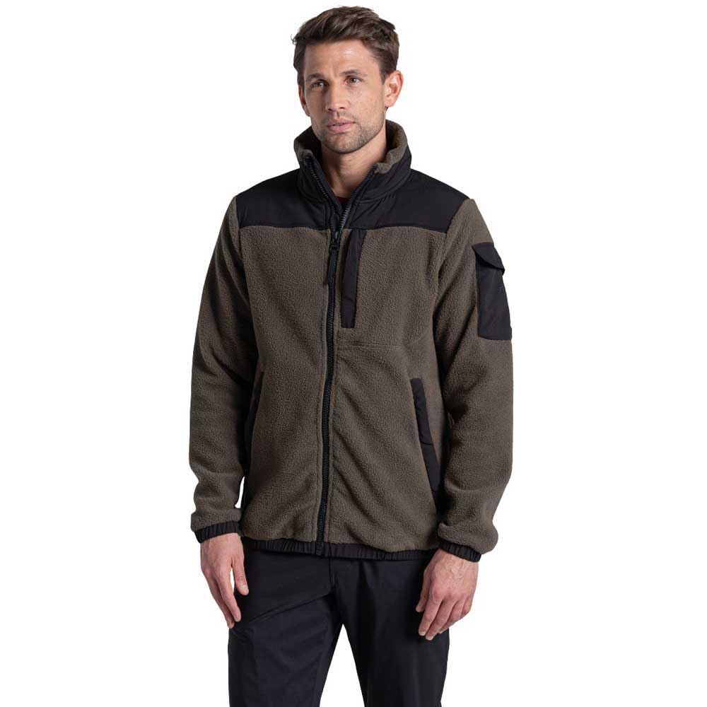 Craghoppers Men's Woodland Green Braefell Fleece Jacket: : :, Colour: Large