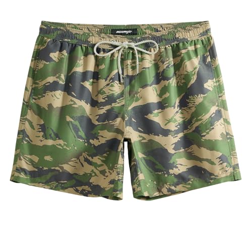 Image of maamgic Mens Swim Trunks 5 Inch with Mesh Lining, Quick Dry Mens Bathing Suit, Swim Shorts for Swimming and Beach