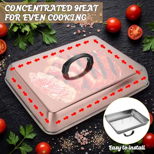 Kit para parrilla con 4 accesorios de acero inoxidable miniatura 3