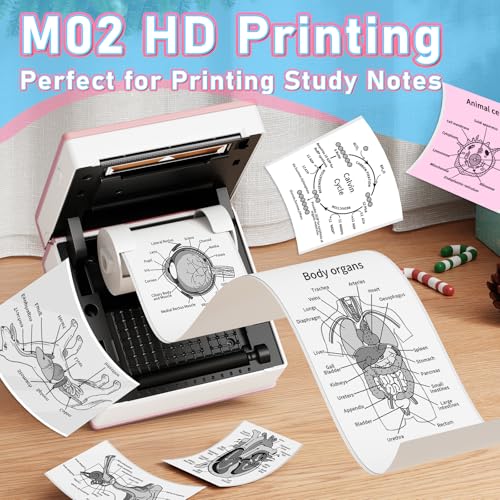 Image of Phomemo Mini Sticker Printer, Inkless Thermal Sticker Printer Maker | Mini Printer Sticker Maker, Mini Impresora Portatil, Sticker Printer Machine, Pocket Label Printer for DIY /Study Notes, Gifts