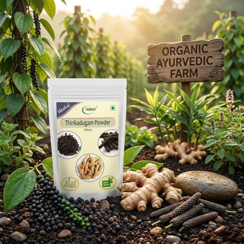 Image of Yamkay Thirikadugam Trikatu Churna Thirukaduga Trikatu Churna Katutraya Churna Powder (500 GM)