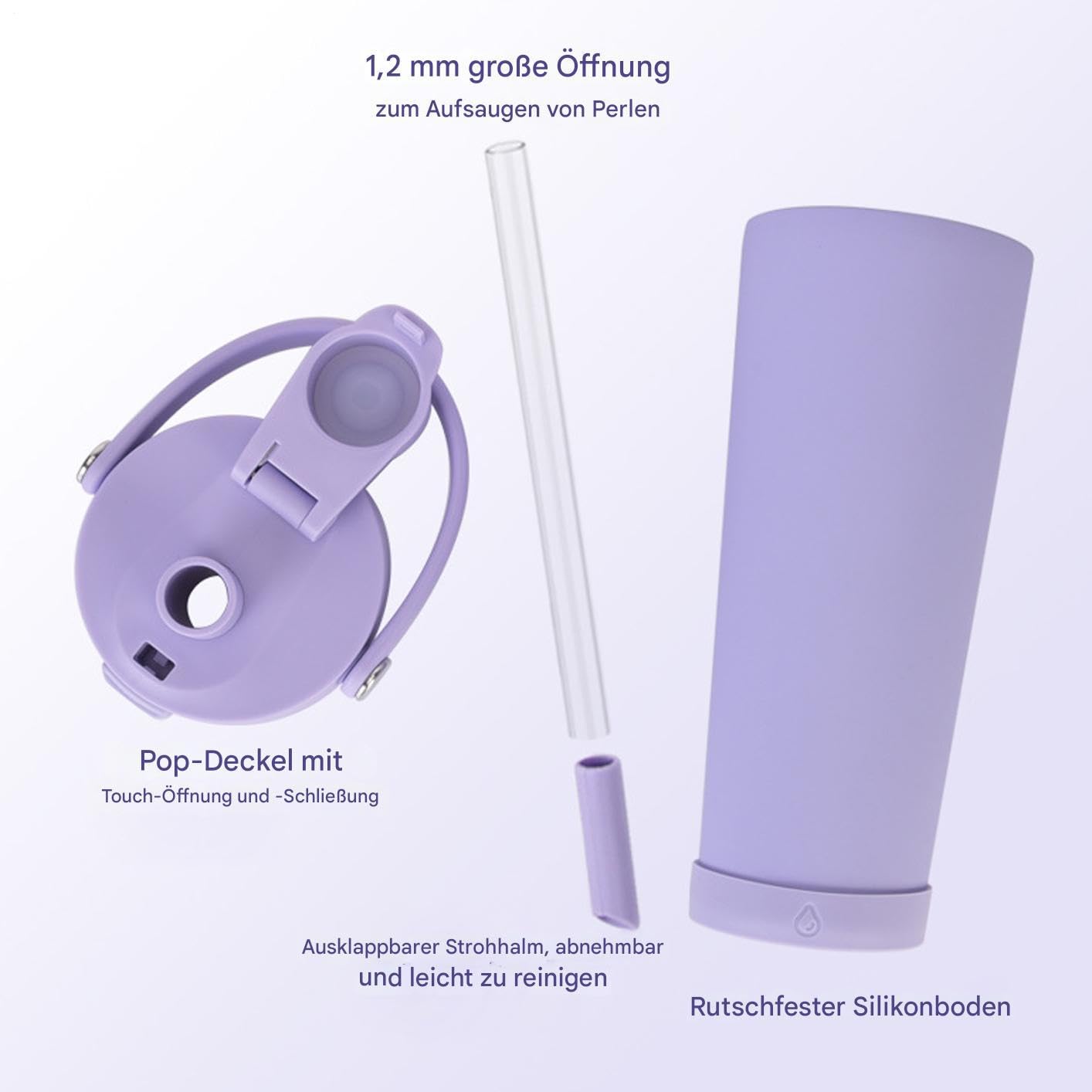 Gobelet isotherme - Anti-fuite - Avec revêtement en céramique - Pour thé, café, boissons, randonnée, , bureau, extérieur, camping, pique-nique, école, travail,