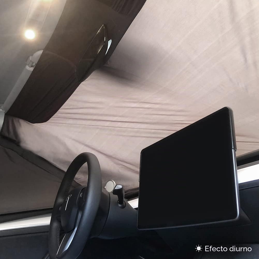 Havnby Tesla Model Y Cortinas de privacidad para Coche, protección Solar para Camping, Accesorios Plegables para Coche, protección UV y protección Solar, 8 Piezas,