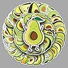 50 Pcs Avocado Stickers Pack, Cute Cartoon Fruit Decals, Waterproof Vinyl Stickers for Laptop, Water Bottle, Scrapbook, Helmet, Scooter, Fridge, DIY Aesthetic Decor for Teens and Adults #1