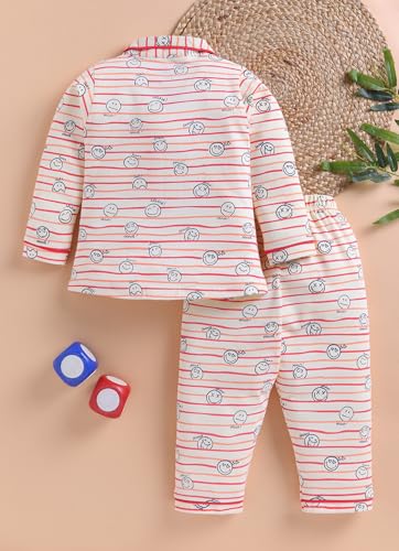 Image of LuvLap Baby Boys & Girls Night Suit Regular Fit 100% Cotton Full Sleeve Nightsuit Pack of 1