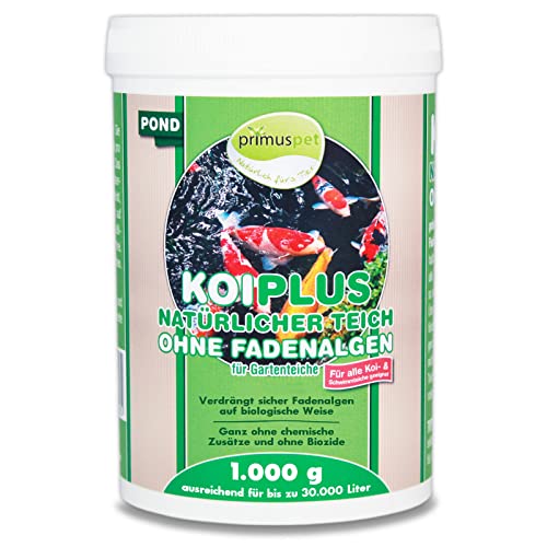 primuspet NEUHEIT KOIPLUS Natürlicher Teich ohne Fadenalgen (Verdrängt Fadenalgen ohne chemische Zusätze im Gartenteich), Inhalt:1 kg Cover