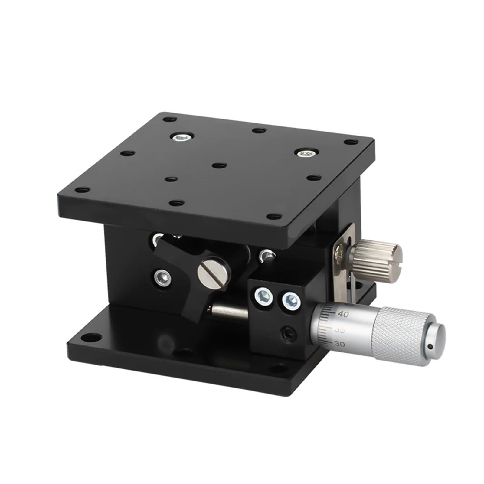 Mesa deslizante de micrómetro ajustable, eje Z, 60 mm, LZ60, etapa de elevación de precisión para desplazamiento óptico, plataforma de ajuste fino para ajuste de altura, estación de corte móvil