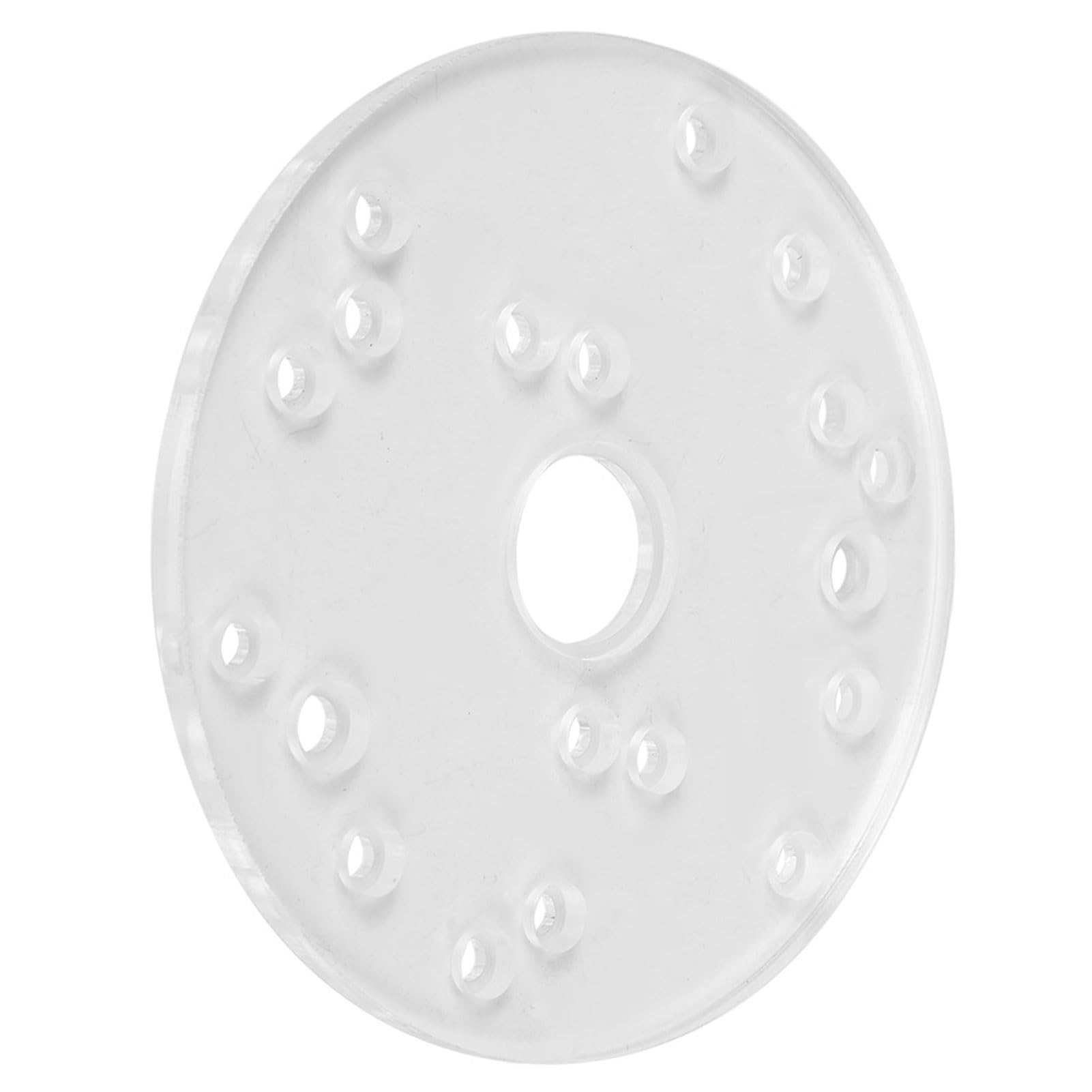Router Base Plate, Universal Acrylic with Brass Centering Pin for Woodworking Projects, 6.5in Diameter 1.2in Center Hole