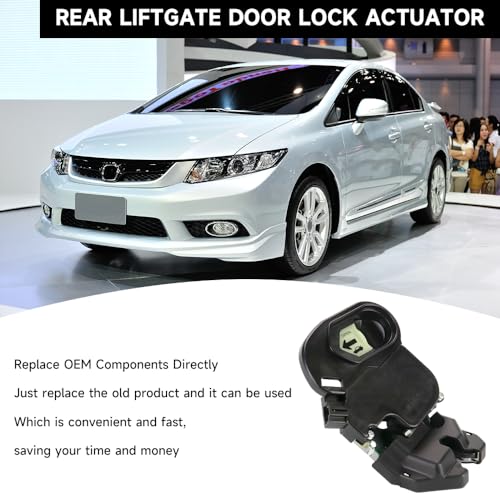 Image of Rear Liftgate Door Lock Actuator Tailgate Latch Assembly - Compatible for Honda Civic EX 2006-2011 - Replace Part 74851SNAA22