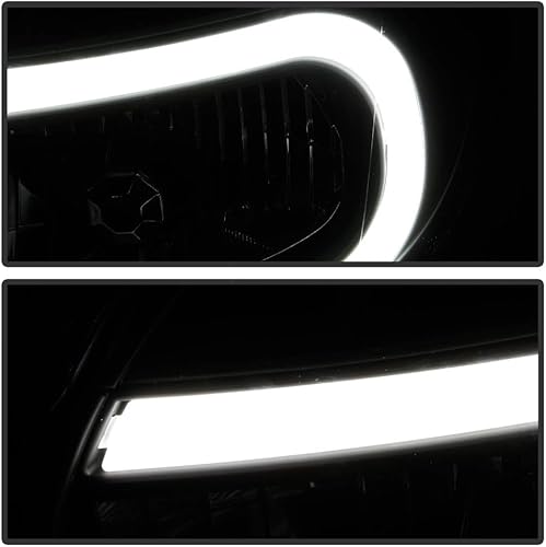 Miniatura 7 de ACANII - Para Subaru Impreza Outback WRX RS TS 2002-2003 carcasa negra LED tubo faros delanteros montaje izquierdo+derecho