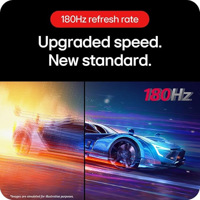 Image of LG Ultragear Gaming Monitor 24GS60F, 24 Inch, 1080P, 180Hz, 1Ms Response Time, HDR 10, NVIDIA G-Sync & AMD Freesync Compatible, Smart Energy Saving, LCD Displayport, HDMI