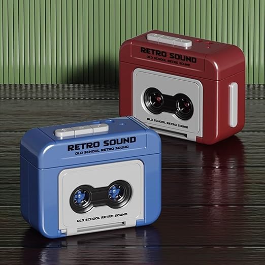 Small Size Retro Mini Tape Recorder Keychain (Pack of 1) (Multicolor) – Vintage Cassette Tape Design | Cool Key Ring Accessory for Collectors I 90s nostalgia I Funky keychain-image-35