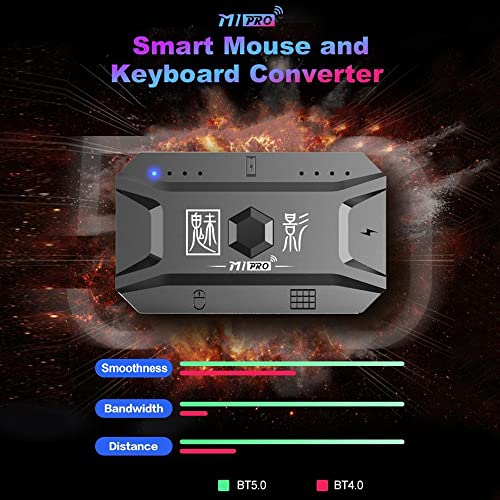 Image of M1 Pro Keyboard Mouse Converter Portable Mobile Game Usb Keyboard and Mouse Adapter BT5.0 Connection Support Android iOS System