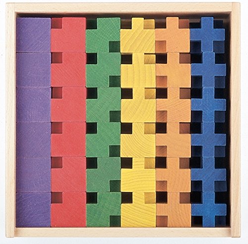Rudolphs Schatzkiste Holzspielzeug Holzbaukasten QUO klein 108 Steine LxBxH 250x250x65mm NEU Holzbaukasten Spielsortiment Bauspiel Spiele Spielzeug Strategiespiel Geschicklichkeitsspiel Geduldsspiel Holzgestaltung Holz
