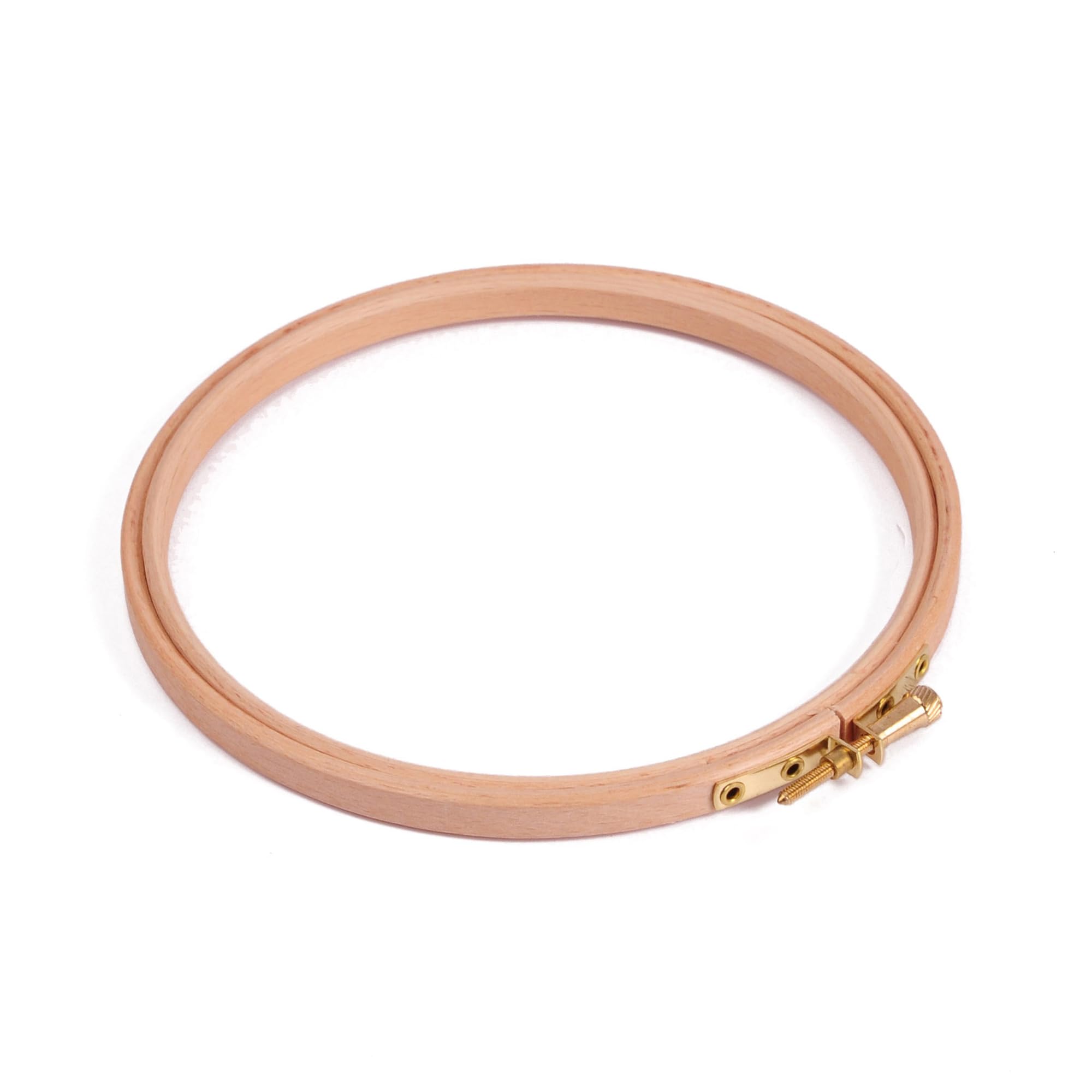 Milward Beech Wood Embroidery Hoop - 6in 15.2cm Diameter for Cross Stitch, Needlework & Crafts, Durable, Smooth Finish, Adjustable Wooden Frame, Metal Screw Clasp for Varied Thickness of Fabric