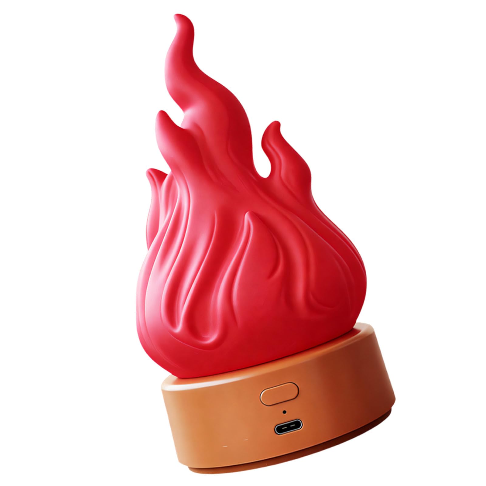 Hsioluted Red Rechargeable Artificial With Dynamic Flicker 170Mm Tall Versatile For Any Occasion Crisis Night Light