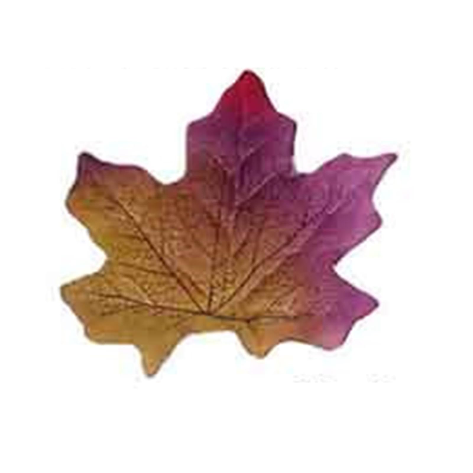 NEWFT 100Pcs Artificial Silk Maple Autumn Fake Leaves Garland Maple Leaves Vine Thanksgiving Halloween Wedding Party Halloween Decorations