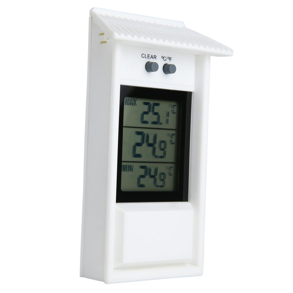 Abaodam Thermometer Wall or Window Mount Memory Function Waterproof Celsius/Fahrenheit Switch Wide Range 20°c to 50°c