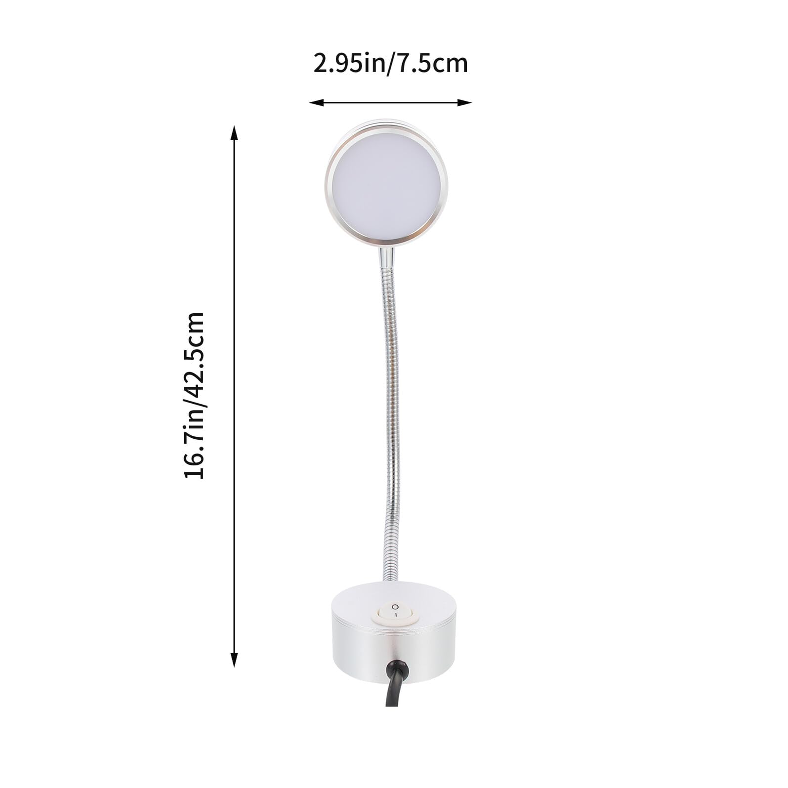 Lámpara de Lectura LED de Pared de Cuello de Cisne Flexible