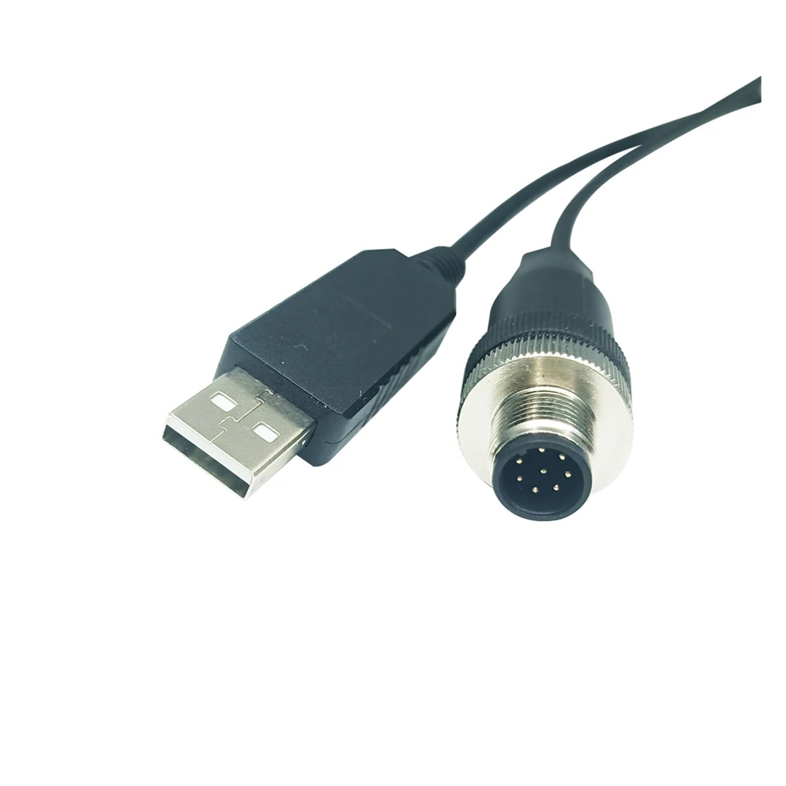 ZHANGLH F&T>D*I FT232RL Puce USB vers M12 8PIN RS232 Câble de communication série pour ICS Series Balances vers PC Host (1,8 m, connecteur droit)