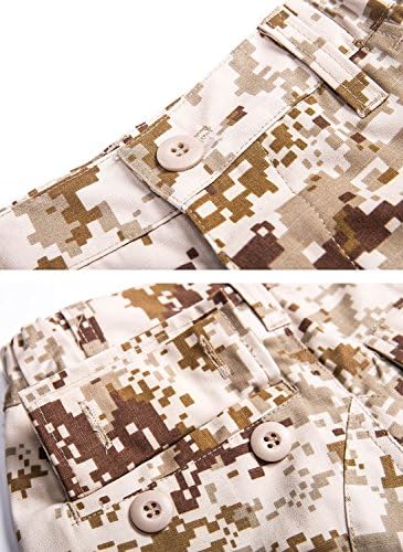 Miniatura 6 de Tactical Airsoft Niños Ropa Niños BDU Caza Militar Camuflaje Combate Traje Uniforme