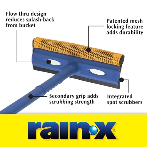 Image of Rain-X 9272X 8 inch Professional Squeegee with 20 inch Extension Handle