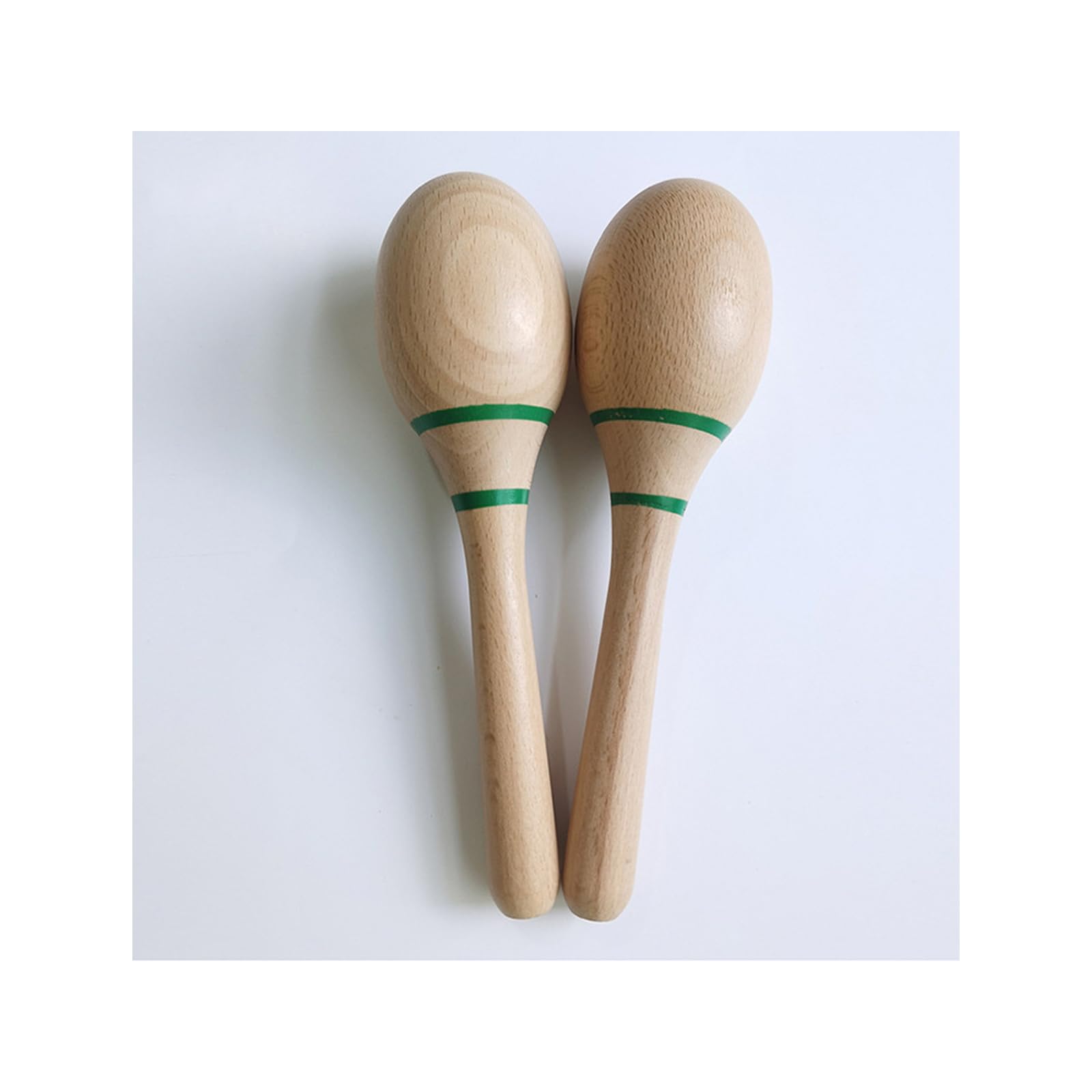 Vokowin 2pcs Percussion Maracas Shakers Rattles Sand Hammer Percussion Instrument with Wooden Handles for Live Performances and Recording Sessions (K425-2) - Image 3