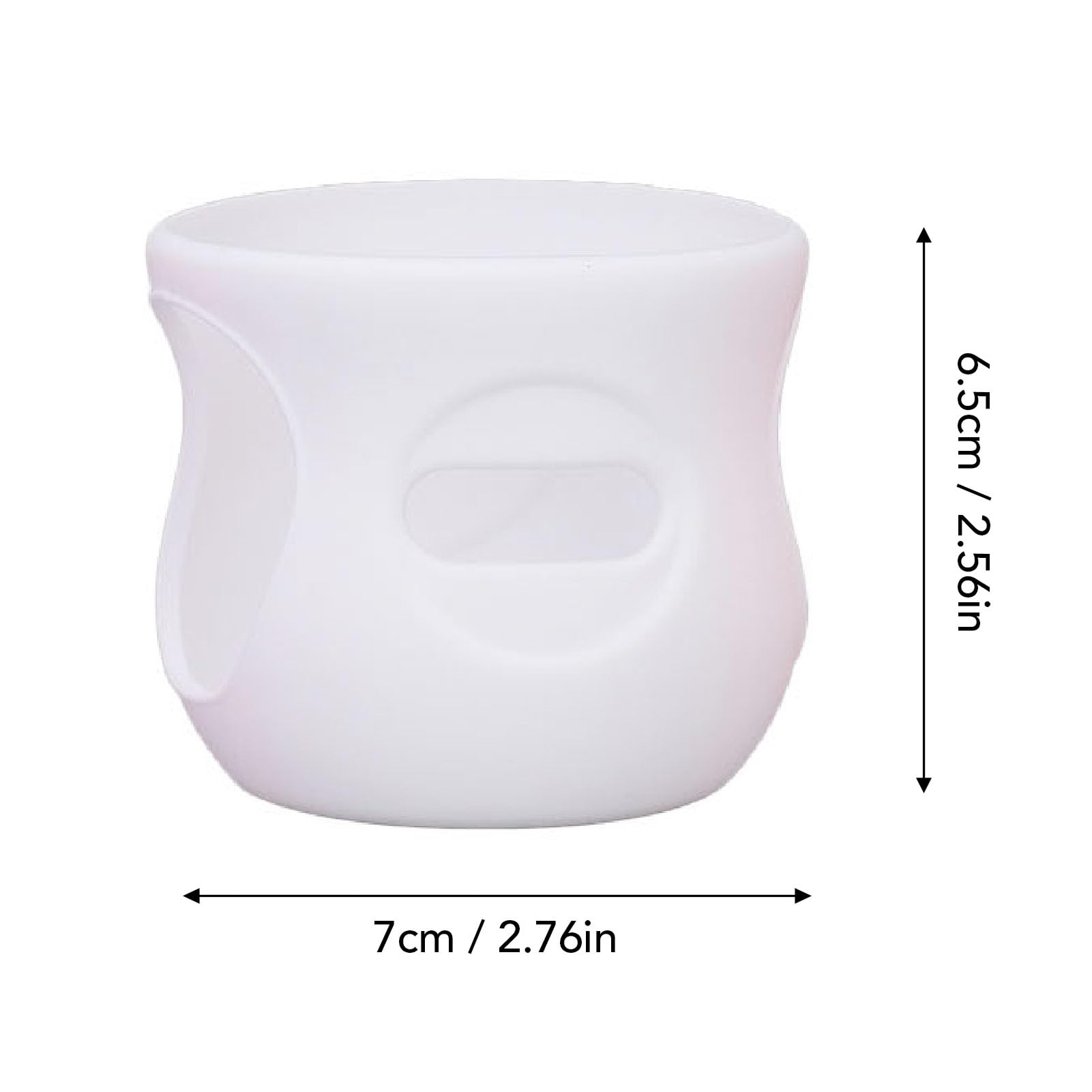 3pcs 4 Oz Silicone Bottle Sleeves, Anti Scalding Baby Bottles Cover Glass Bottle Sleeve for Home Use or Traveling (White+Pink+Purple) - Image 3