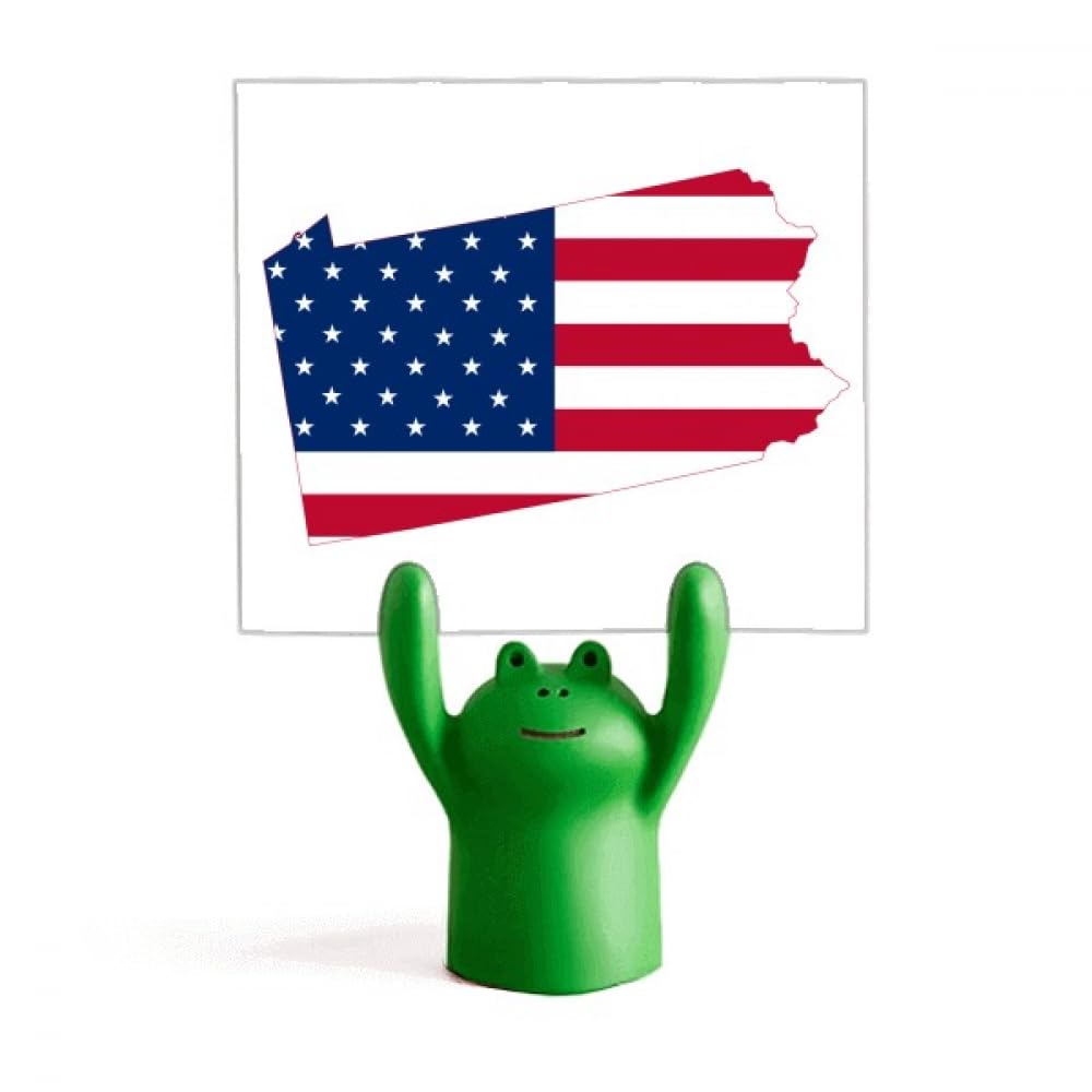 Mémo support grenouille drapeau Pennsylvania cadeau original enfant - 4