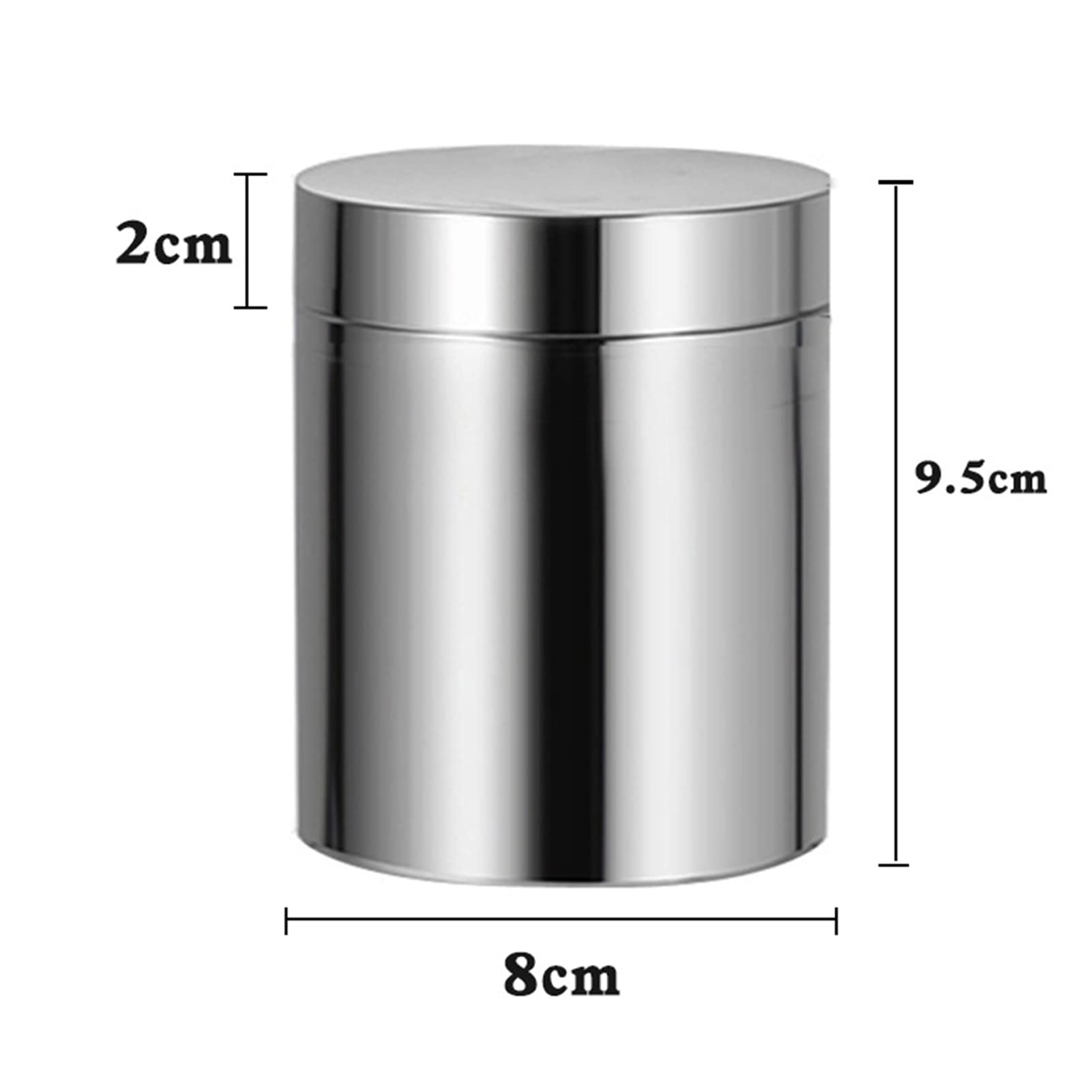 Barattolo ermetico per spezie, 9,5 x 8 cm, riutilizzabile, per erbe e spezie, perfetto per organizzare la cucina del tè e conservare la freschezza