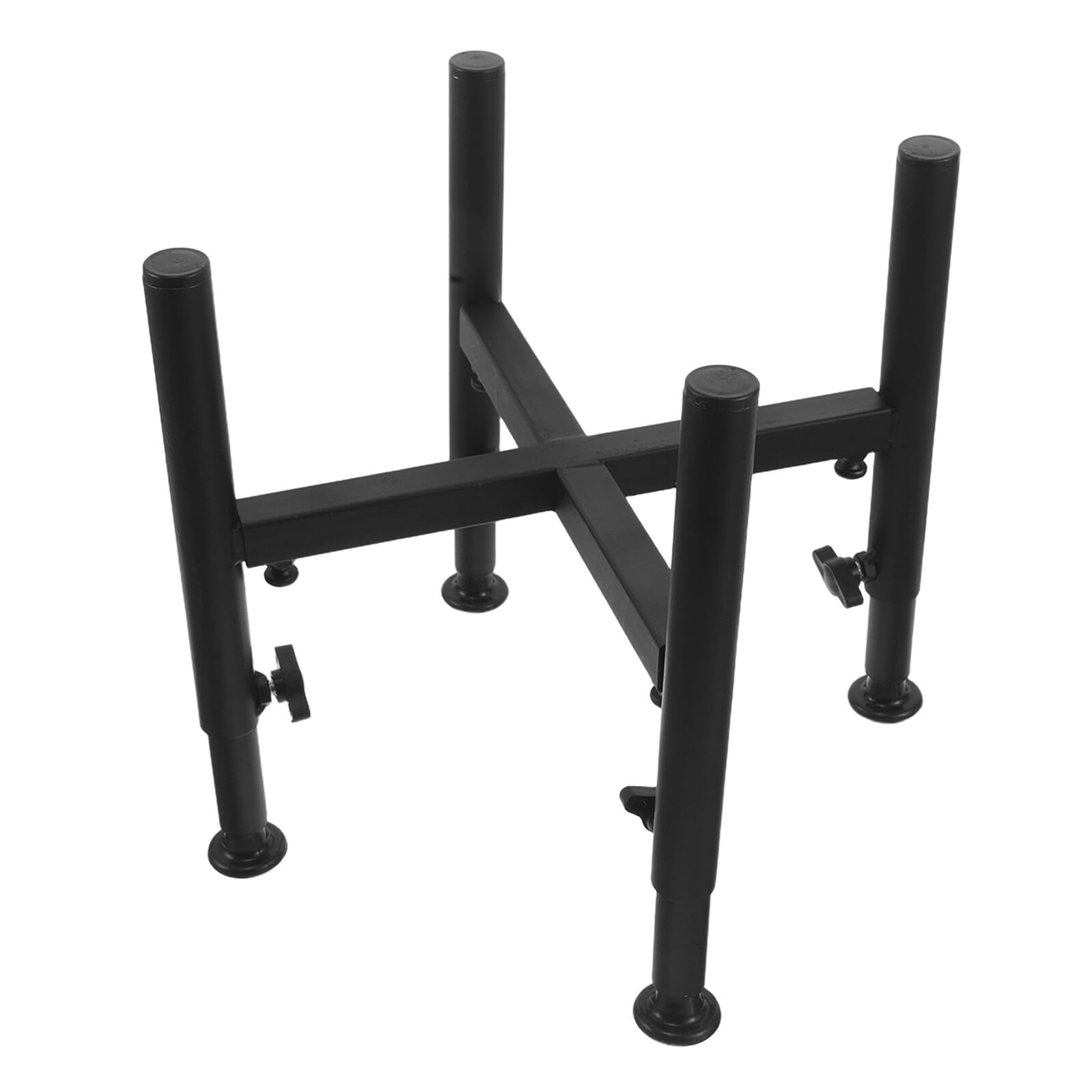 Levemolo Soporte Comedero para Perros de Acero Inoxidable Negro, Altura Ajustable 6-10,2 Pulgadas, Soporte Antideslizante y Estable para Cuencos de Comida, Estación de Alimentación