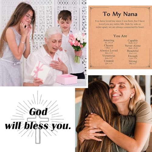 Image of Religious Cross Bracelet for Women Girls, Christian Gifts for Daughter Granddaughter Sister in Christ Friend Niece on Birthday Christmas Easter Valentines Day Graduation