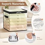 Lifewit 4 Pack Clear Clothes Storage Bags, Sweater Storage with Zipper, 18L - Image 4