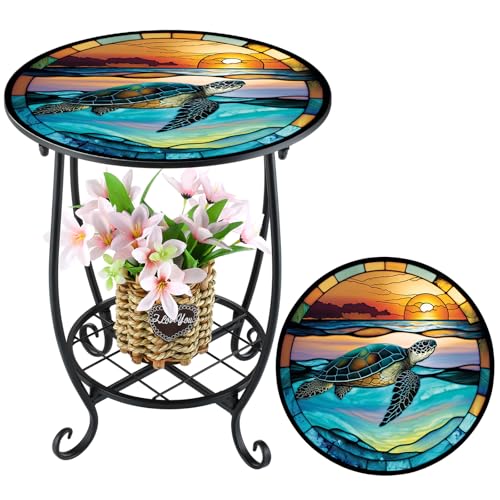 Cinnvoice Outdoor Side Table Small End Patio Porch Table