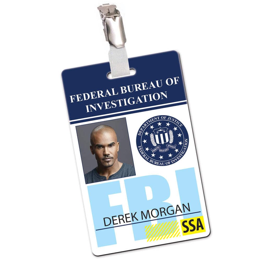 BlueCyborg Criminal Minds - Cosplay ID Card/Novelty ID Card (Derek Morgan)