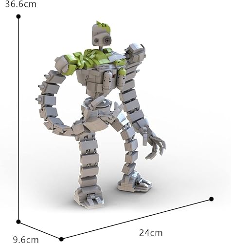 Miniatura 5 de Juego de bloques de construcción soldado robot jardinero, modelo Sky Laputa, juguetes para fanáticos de Miyzaki, modelos coleccionables de anime de
