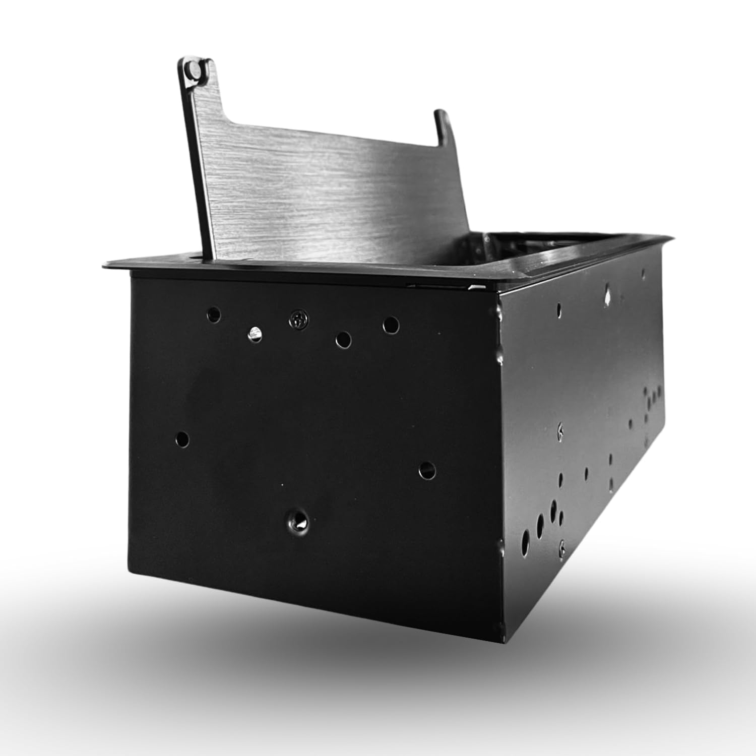 Regleta retráctil con 2 tomas Schuko + USB A+C de 10 W, HDMI, RJ45, cierre amortiguado, ideal para escritorios, cocinas y encimeras de trabajo de 3600 W, cable de 1,5 m, orificio de 253 x 117 mm