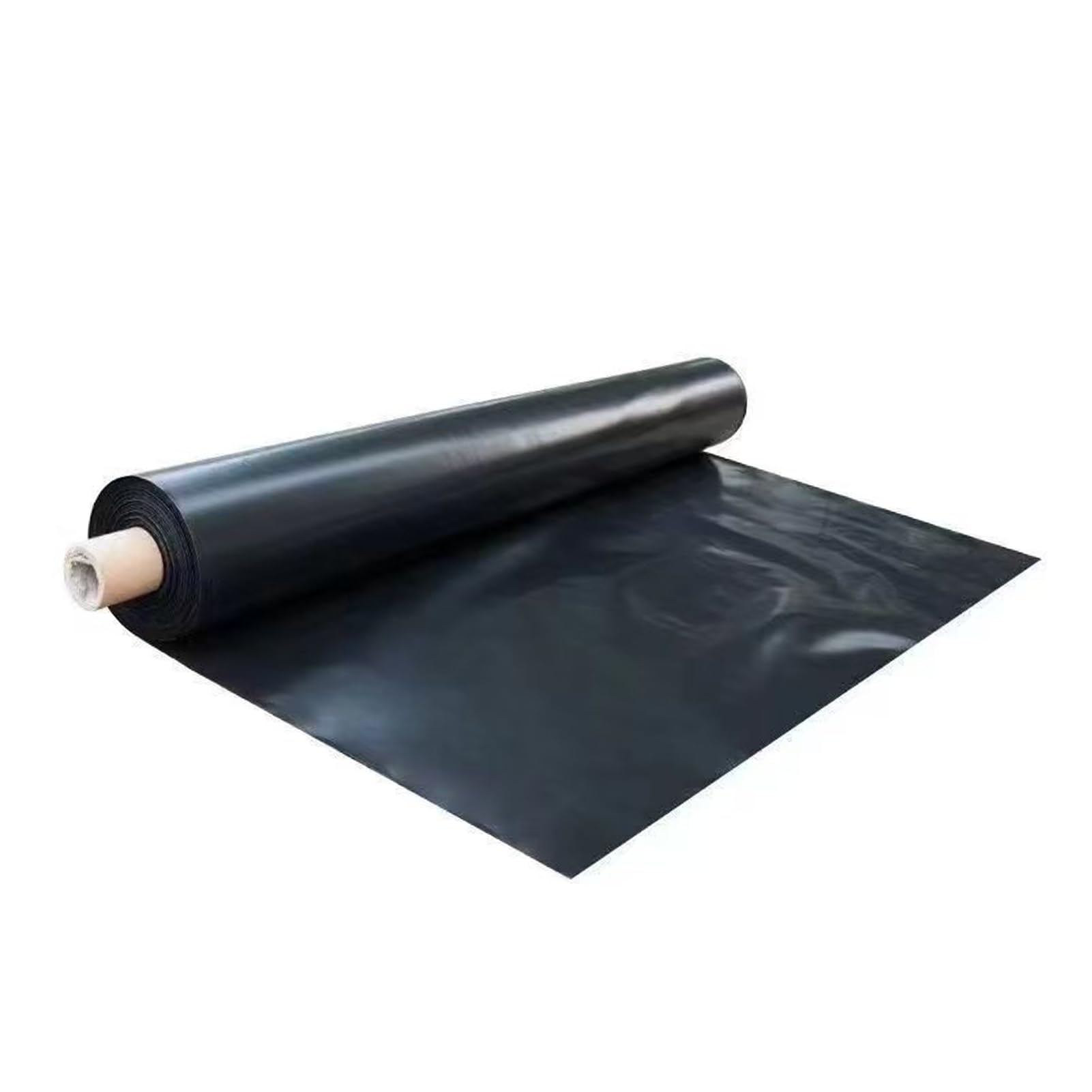3m x 6m Black Polythene Plastic Sheeting, Thickened Garden Grow Polythene Cover Sheets for Gardening Insulation and Building Rubble Protection