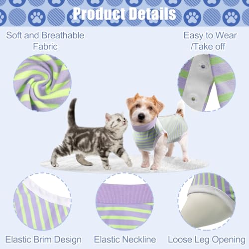Image of FEimaX Dog Surgery Recovery Suit Female and Male Spay with Pee Hole, Pet Body Suits for Puppy After Spayed, Neuter Surgical Onesie for Small and Medium Dogs Cats, Alternative Bandages E-Collar & Cone