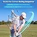 Zcoorey Golf Training Aid - Golf Swing Trainer for Backswing.Golf Swing Training Aid to Improve Wrist Hinge, Forearm Rotation & Shoulder Turn, Feel the Correct Swing Mechanics