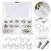 Balacoo 120pcs Zinc-plated Metal Tubing Clamps Spring Hose Clamps Set for Fuel Line and Pipe Fixing Heavy Duty Line Kit for Plumbing and Industrial Use